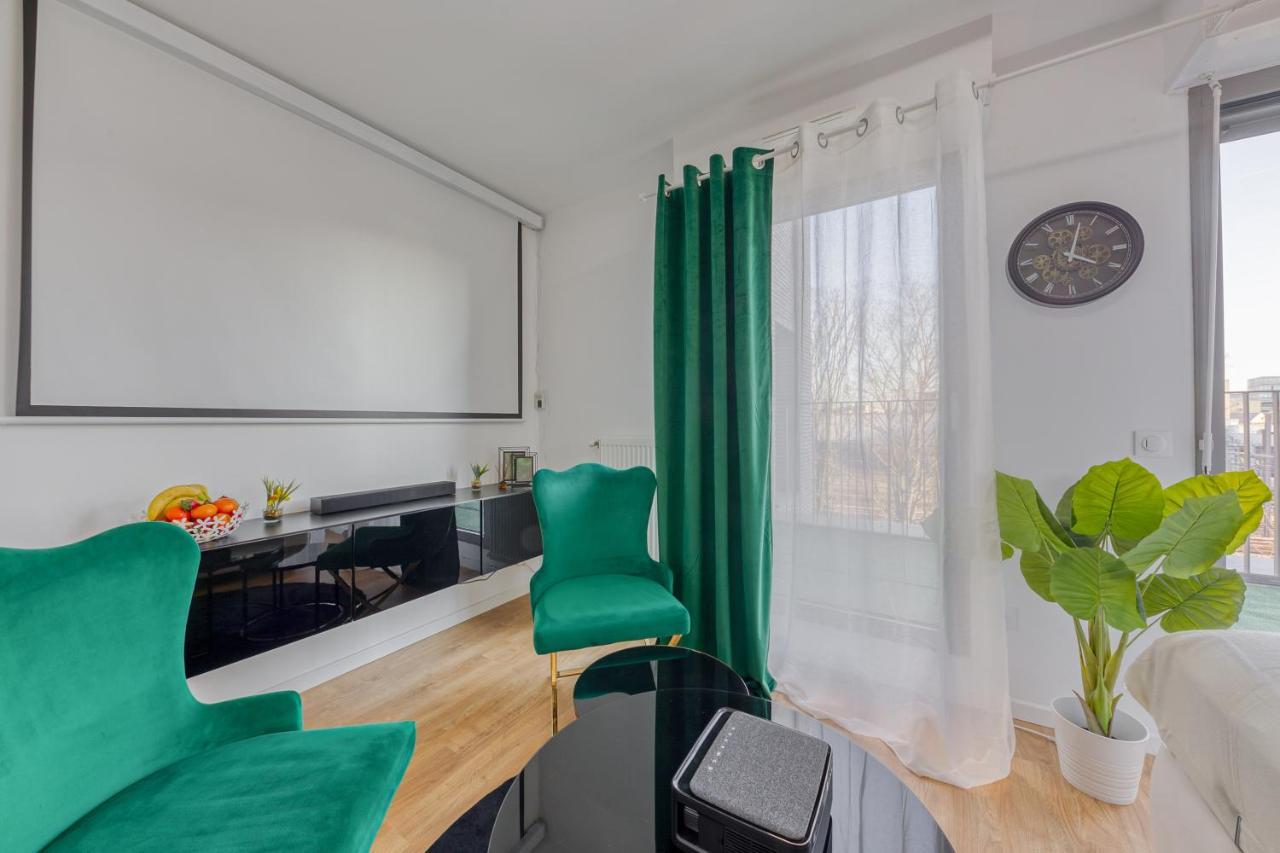 Cinema Moon Luxury - Gare 3Min - Proche Paris Apartment Massy  Ngoại thất bức ảnh